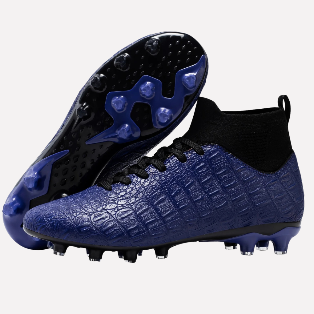 Men's Football Boots with Grip and High-Ankle Design