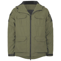 Veste de terrain à capuche pour homme avec quatre poches cargo