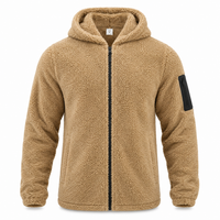 Veste en polaire à capuche pour homme | Fermeture zippée sur le devant et poches latérales | Couche à manches longues pour se protéger du froid au quotidien