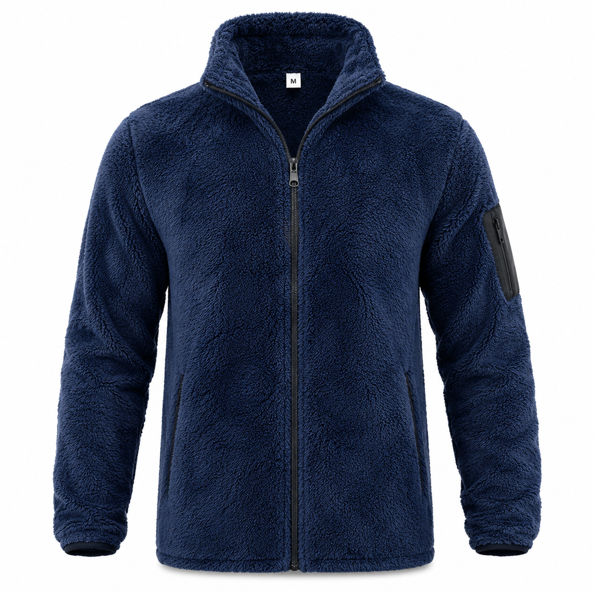 Veste en polaire à capuche pour homme | Fermeture zippée sur le devant et poches latérales | Couche à manches longues pour se protéger du froid au quotidien