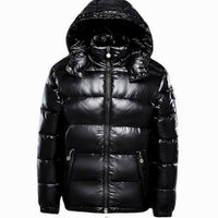 Doudoune matelassée à capuche pour homme, fermeture intégrale zippée, manteau d’hiver