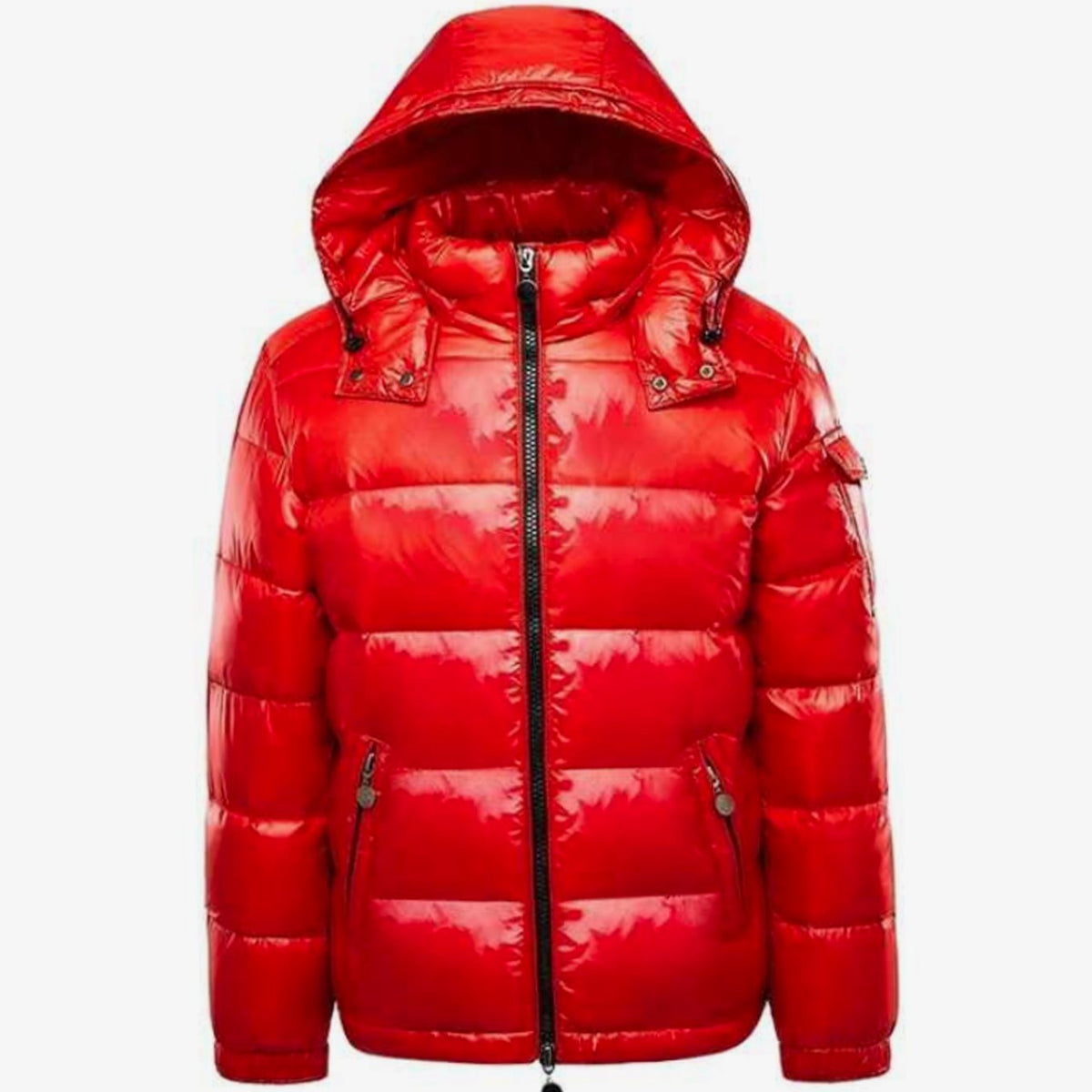 Doudoune matelassée à capuche pour homme, fermeture intégrale zippée, manteau d’hiver
