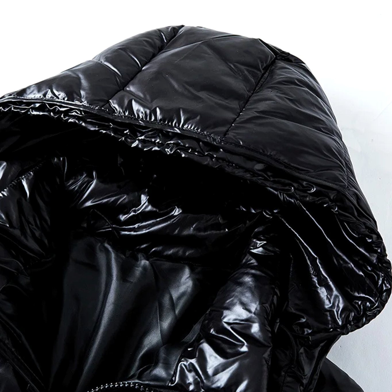 Doudoune matelassée à capuche pour homme, fermeture intégrale zippée, manteau d’hiver