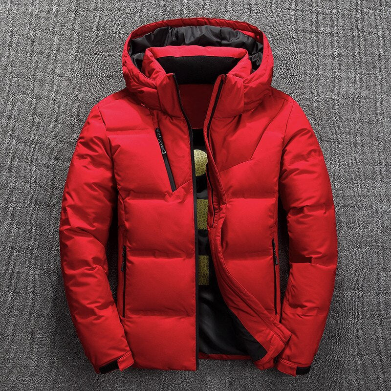 Doudoune d’hiver à capuche pour homme
