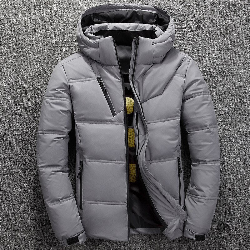 Doudoune d’hiver à capuche pour homme