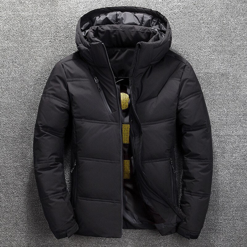 Doudoune d’hiver à capuche pour homme
