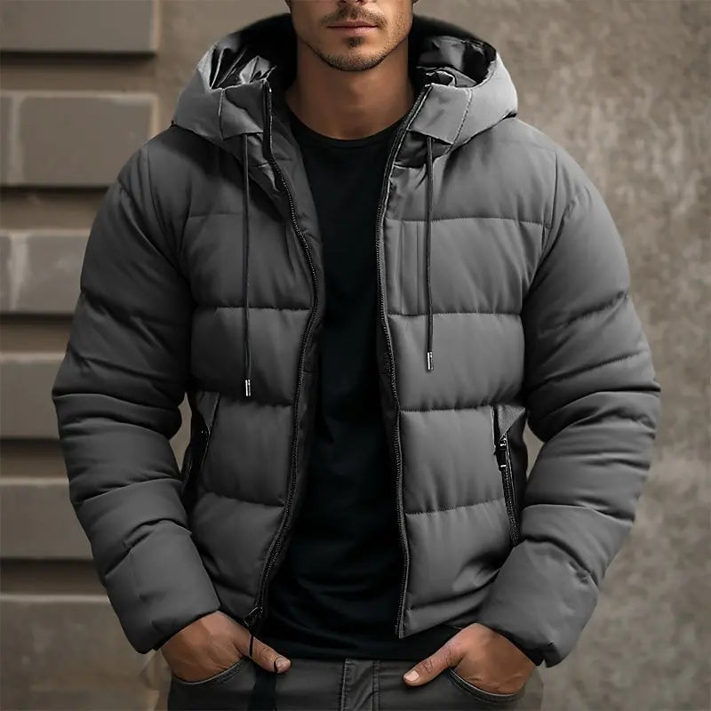 Men's Jacket | Men's Insulated Puffer Winter Jacket for Cold Days