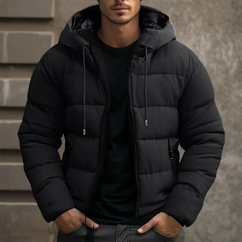 Men's Jacket | Men's Insulated Puffer Winter Jacket for Cold Days