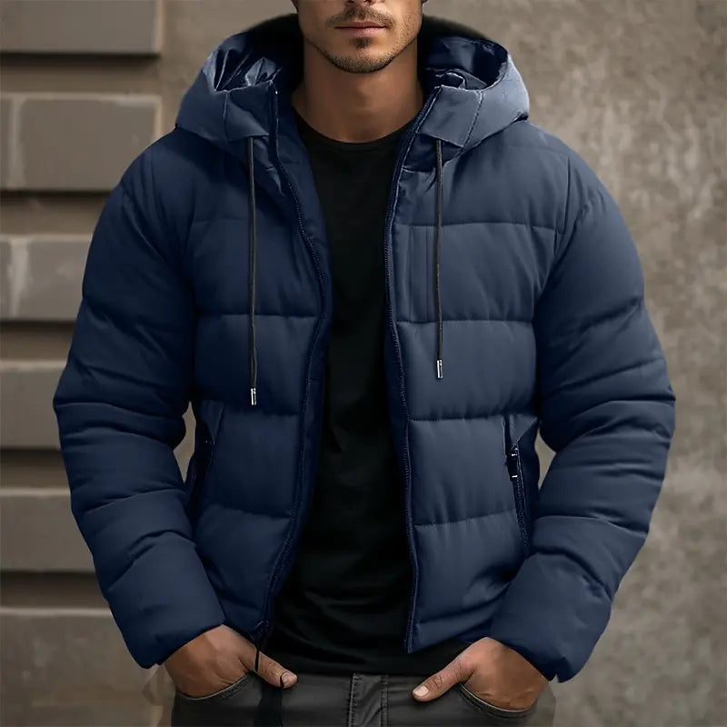 Men's Jacket | Men's Insulated Puffer Winter Jacket for Cold Days