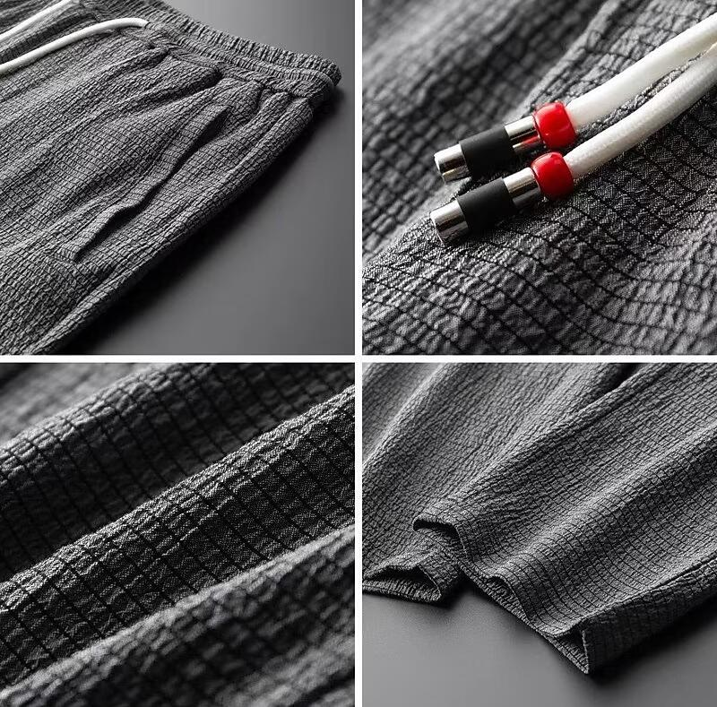 Men's Loungewear Set - V-Neck Top & Pants