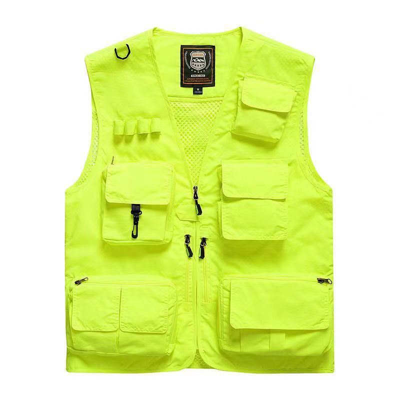Veste d’extérieur multifonctionnelle pour homme à multiples poches