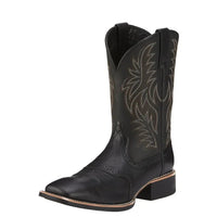 Men's Retro Embroidered Leather Cowboy Boots