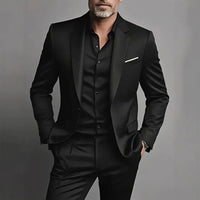 Men's Satin Suit for Formal Occasions and Galas