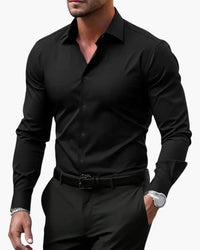 Men's Slim Fit Business Shirt – Modern Long-Sleeve Shirt for Office & Elegant Occasions