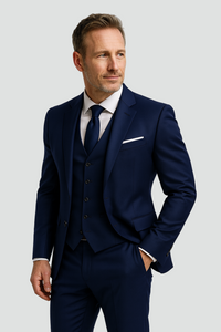 Men's Slim Fit Three-Piece Formal Suit Set