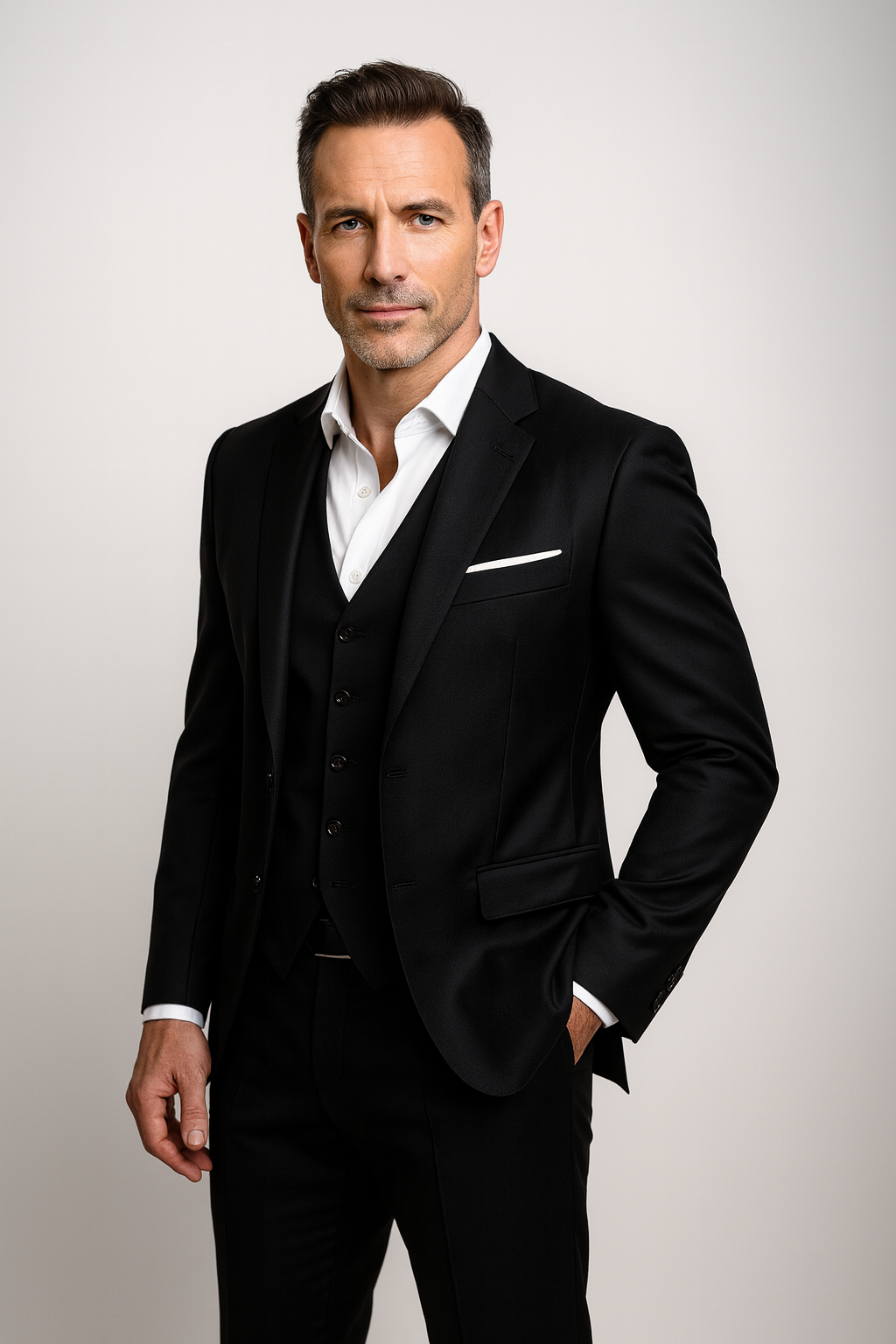 Men's Slim Fit Three-Piece Formal Suit Set