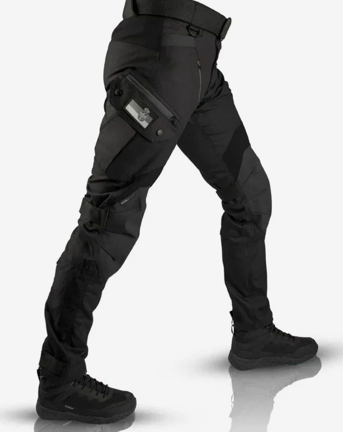Pantalon cargo tactique pour homme à jambes droites et poches multiples