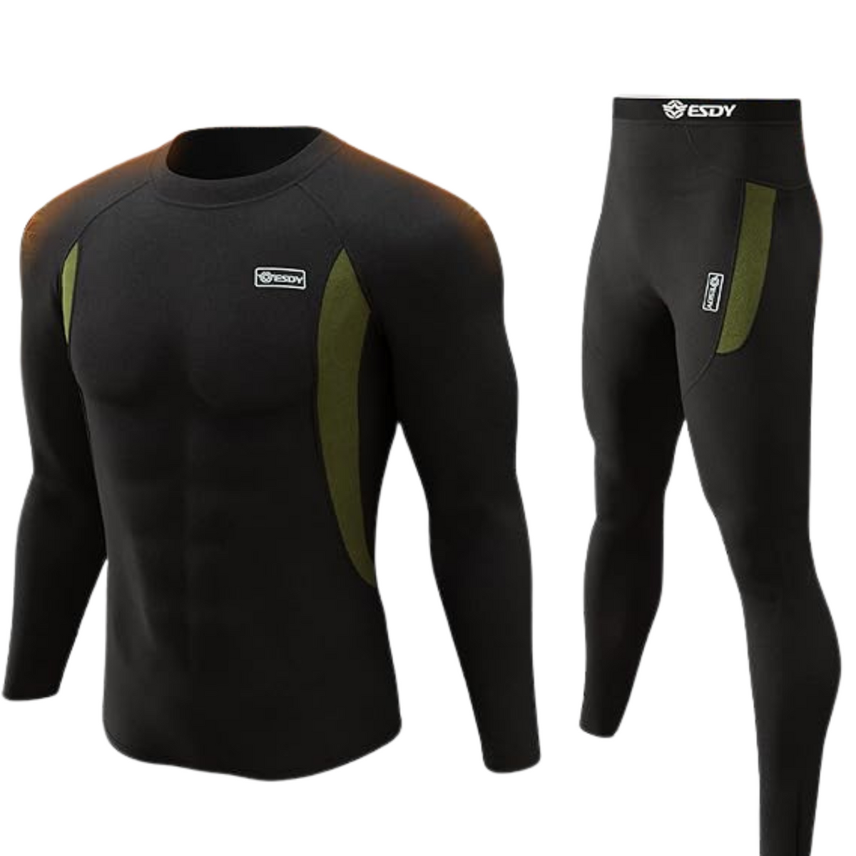 Ensemble de sous-vêtements thermiques pour homme