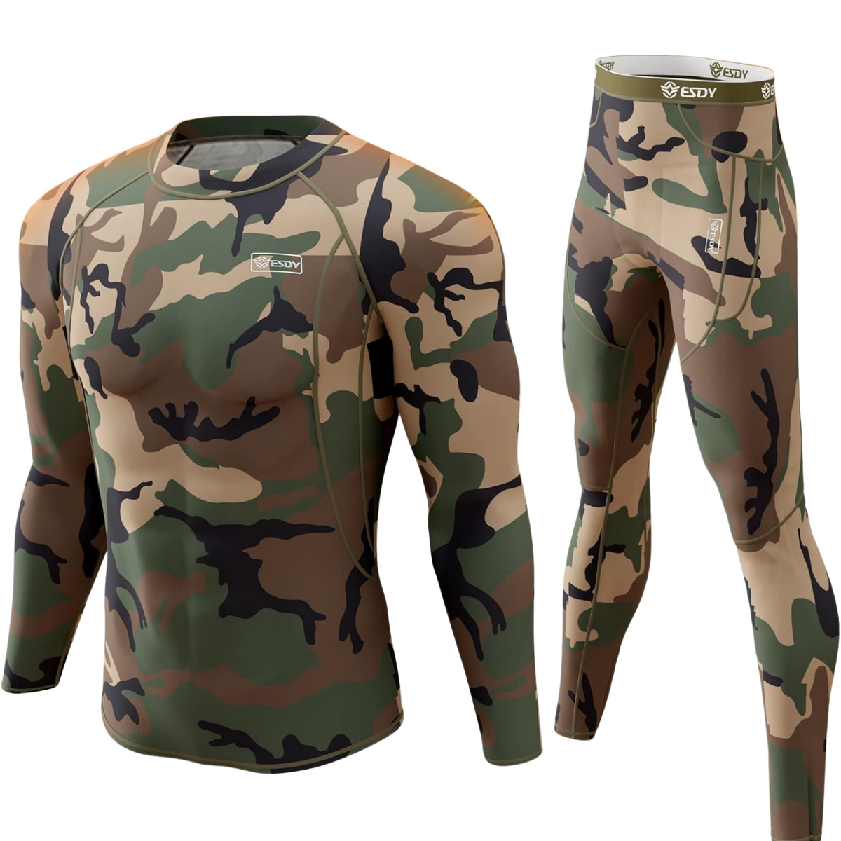 Ensemble de sous-vêtements thermiques pour homme