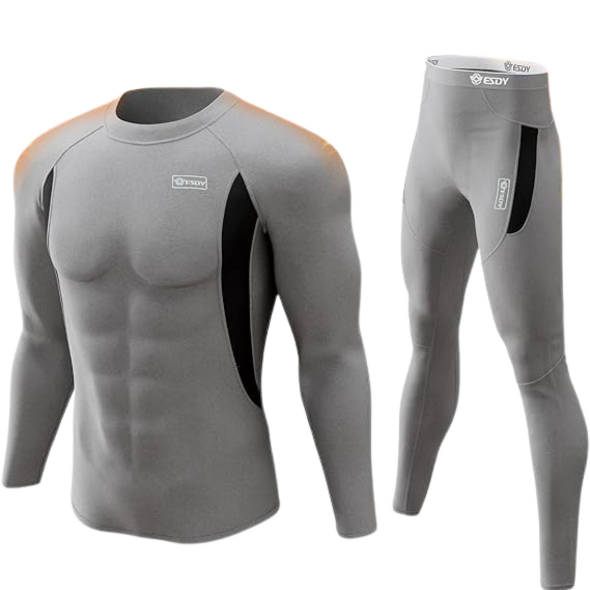 Ensemble de sous-vêtements thermiques pour homme