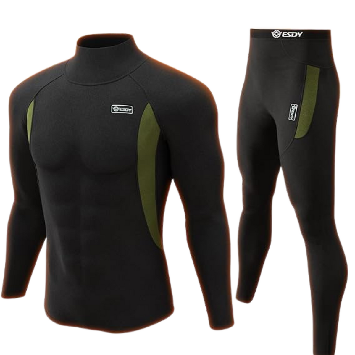 Ensemble de sous-vêtements thermiques pour homme
