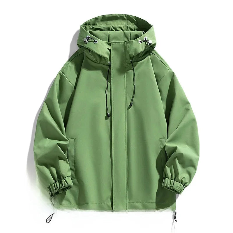 Veste de ski d'hiver pour homme, chaude et coupe-vent, à capuche