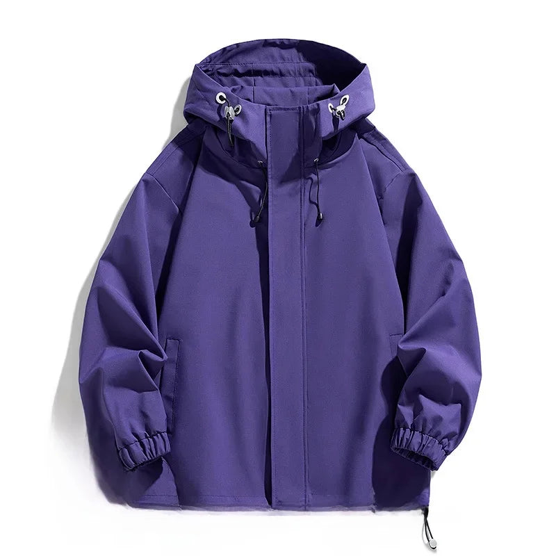 Veste de ski d'hiver pour homme, chaude et coupe-vent, à capuche