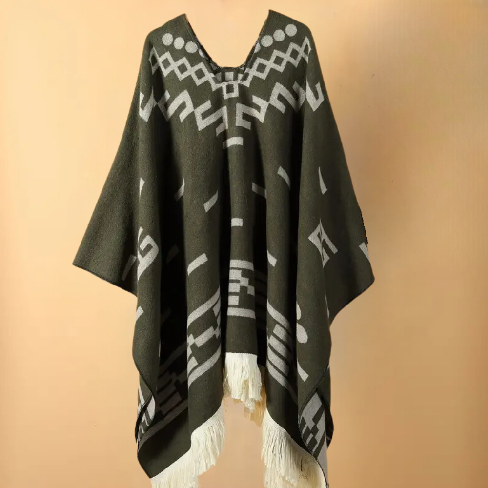Poncho chaud d’automne pour homme