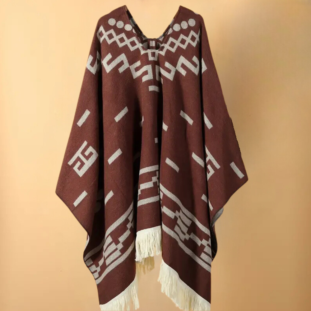 Poncho chaud d’automne pour homme