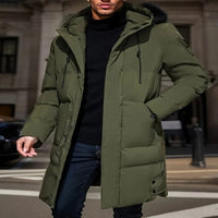 Veste longue imperméable pour homme, pour l'hiver et la neige