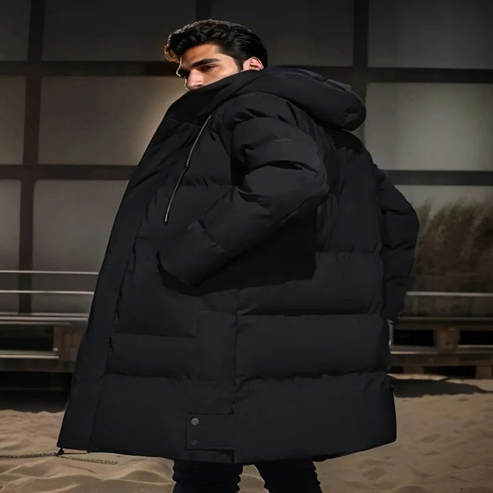 Veste longue imperméable pour homme, pour l'hiver et la neige