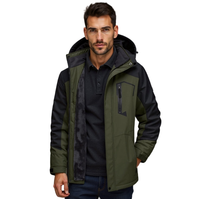 Veste d’hiver imperméable pour homme, idéale pour les activités de plein air