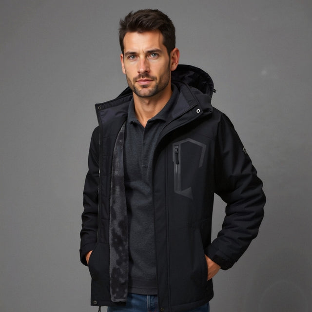 Veste d’hiver imperméable pour homme, idéale pour les activités de plein air