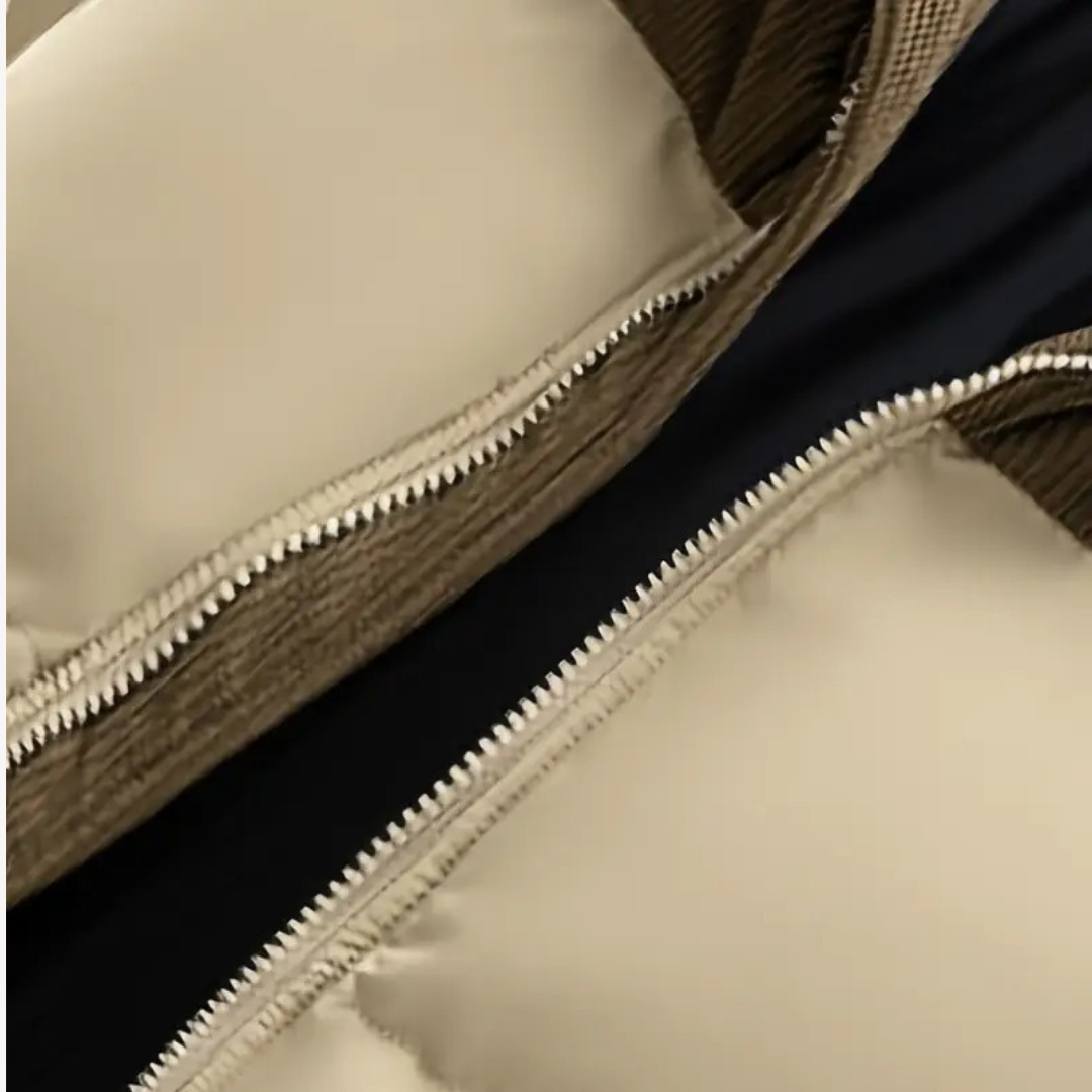 Men's Winter Jacket with Drawstring Hood - Modern and Functional