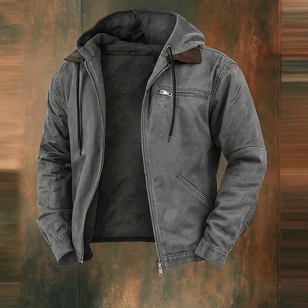 Men's Winter-Style Bomber Jacket - Insulated and Modern