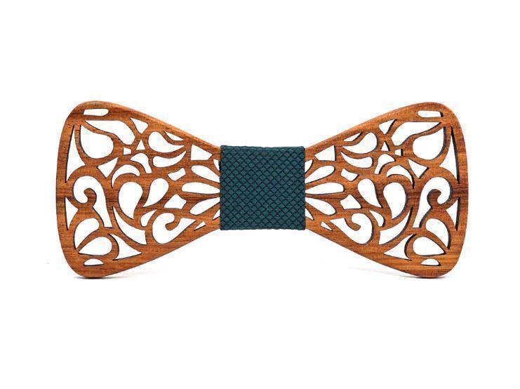 Men's Wooden Bow Tie - Koi