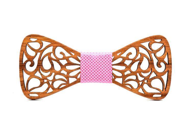 Men's Wooden Bow Tie - Koi
