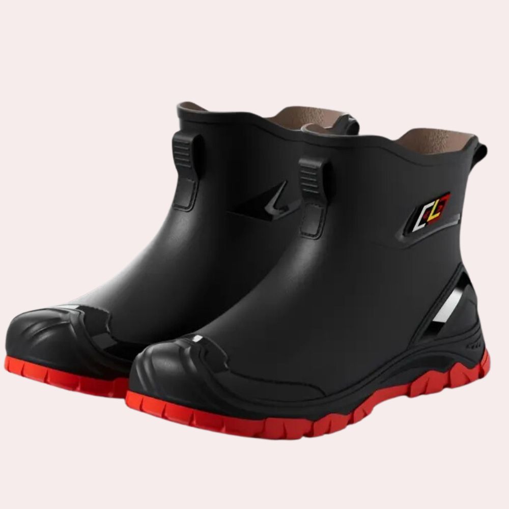Men's Work Boots with Reinforced Toe and Grip Sole