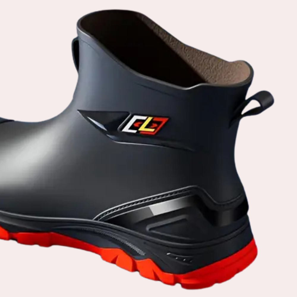 Men's Work Boots with Reinforced Toe and Grip Sole