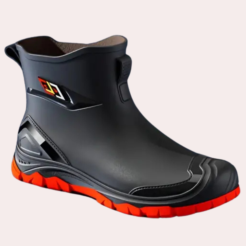 Men's Work Boots with Reinforced Toe and Grip Sole
