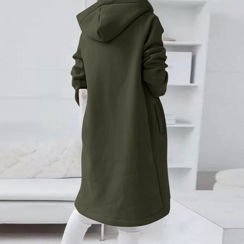 Mid-Length Hooded Jacket