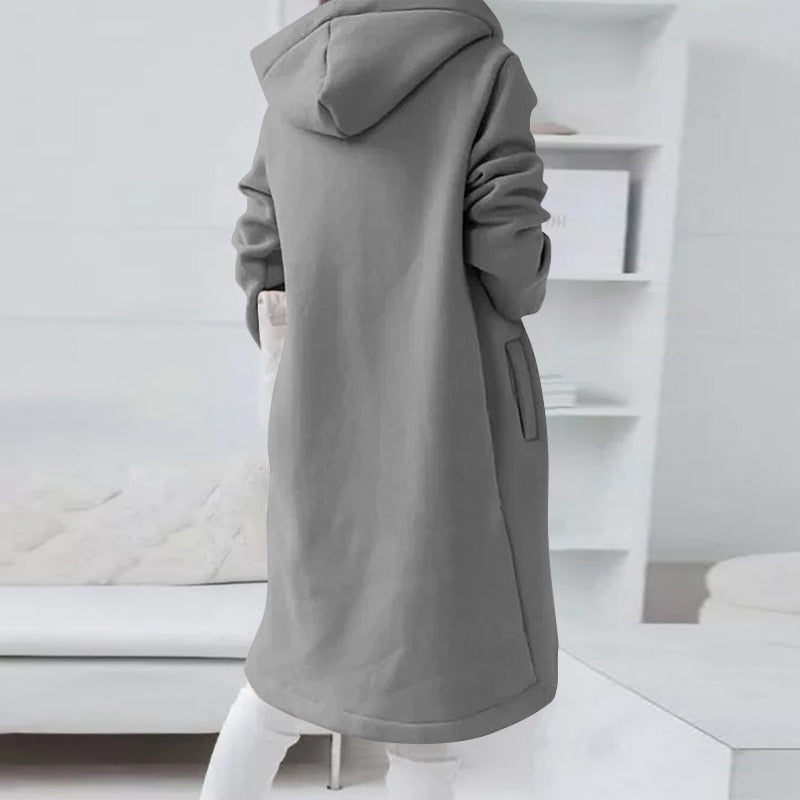 Mid-Length Hooded Jacket