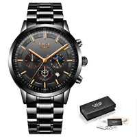 Reloj Militar de Acero Negro