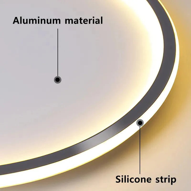 Minimalist Bedroom Ceiling Light with Integrated LED Lighting
