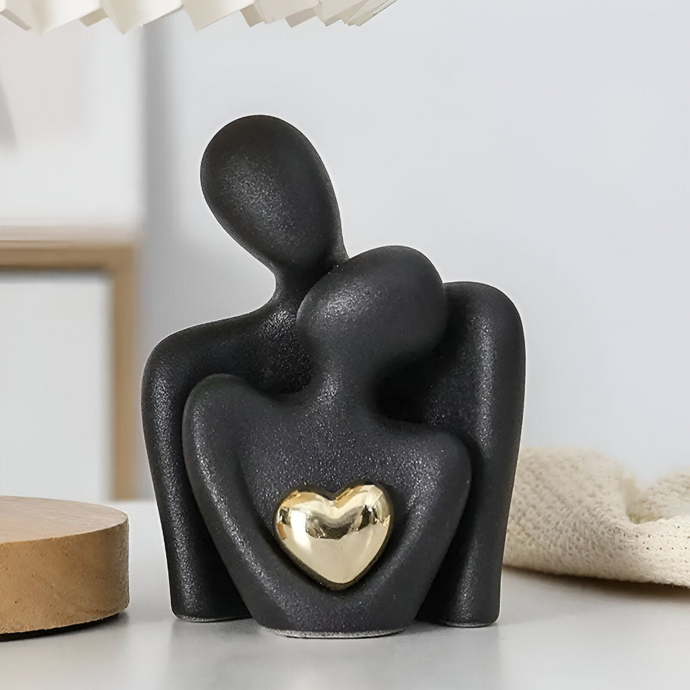 Figurine de couple minimaliste | Symbole de complicité | Finition lisse