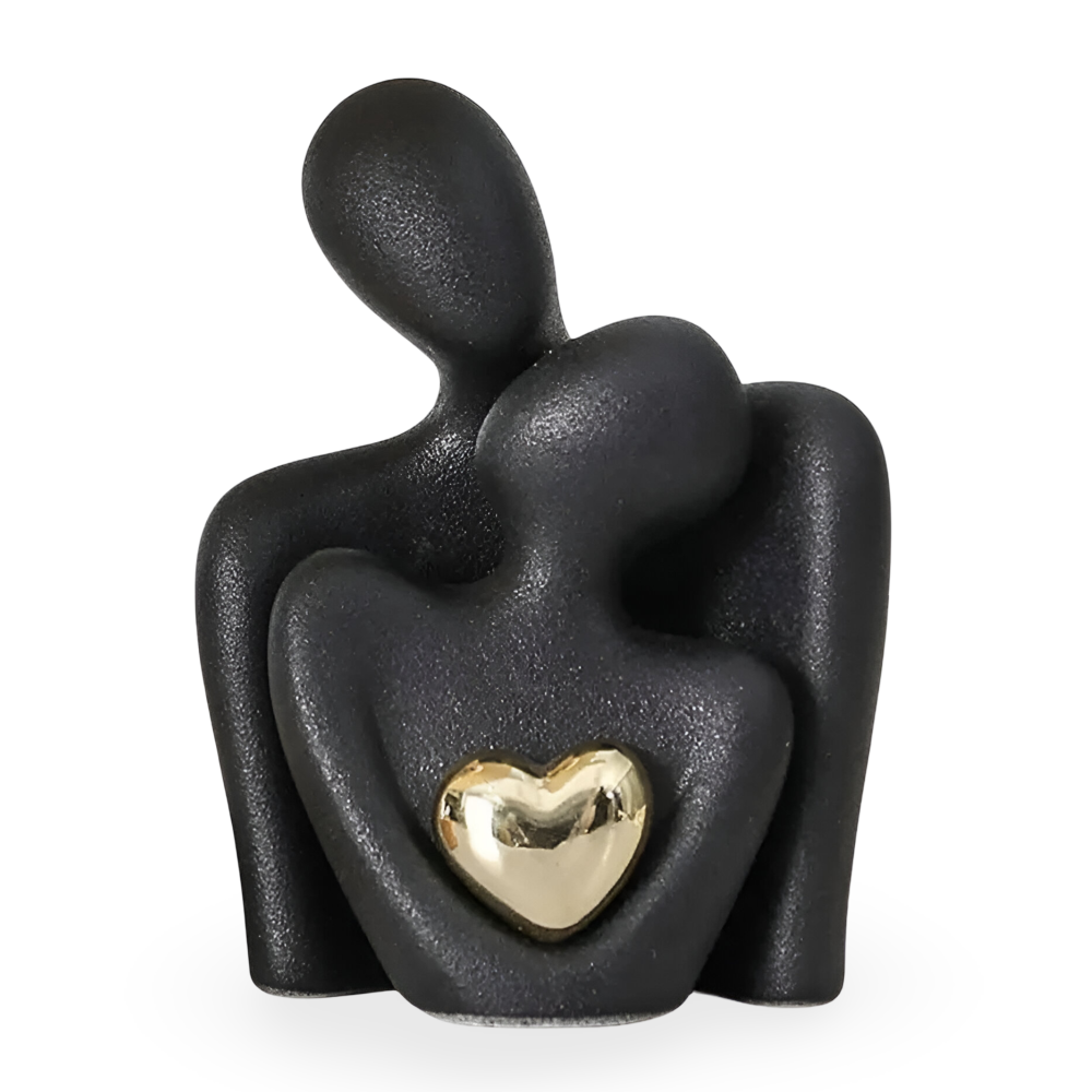 Figurine de couple minimaliste | Symbole de complicité | Finition lisse