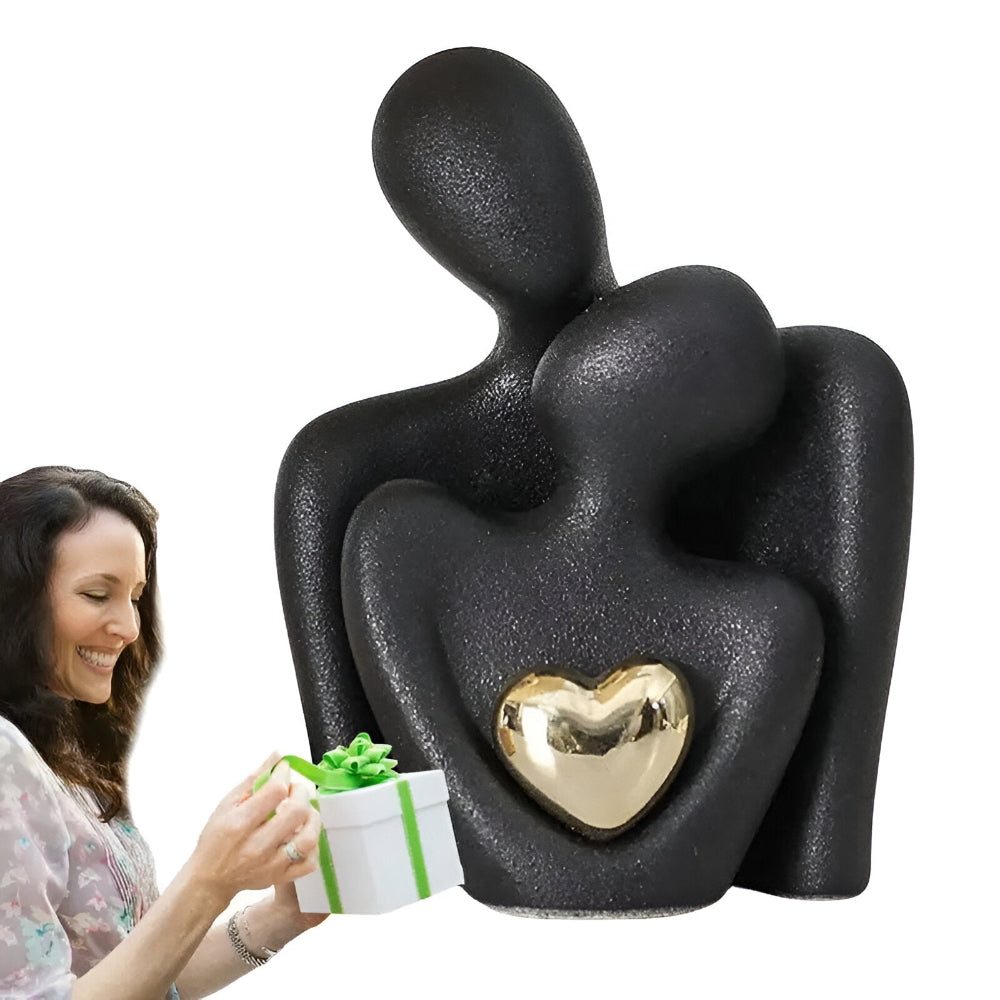 Figurine de couple minimaliste | Symbole de complicité | Finition lisse