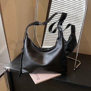 Minimalist Soft Leather Hobo Bag