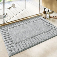 Alfombra de baño minimalista a rayas