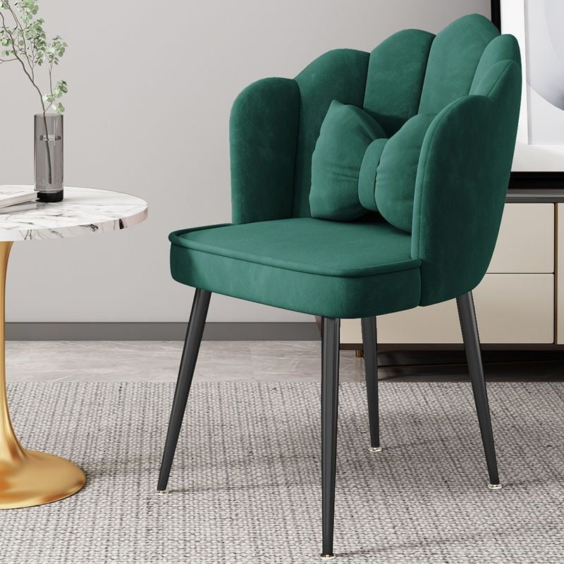 Fauteuil d’appoint moderne avec pieds dorés